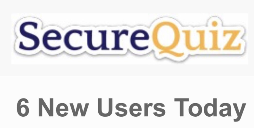 unangst's tweet photo. New @SecureQuiz users today. 100% Organic. https://t.co/DZbwuhHZht