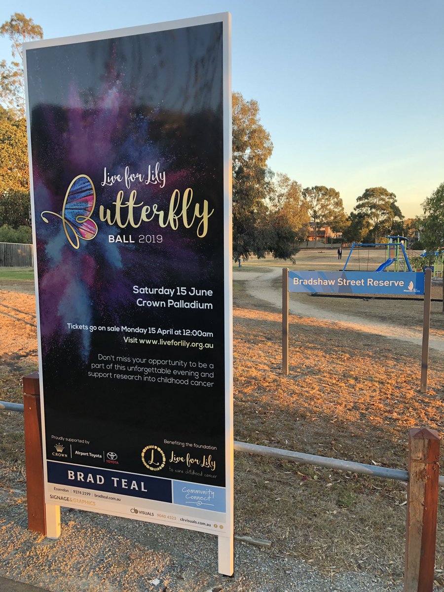 Live_4_Lily's tweet photo. Who has seen our fantastic 2019 Butterfly Ball artwork created by our friends at JMAdvertising on the Melbourne bus network and signage across the city! Thanks to @BradTealRE and Moove Media for your support in creating awareness of the #ButterflyBall #LiveforLily #Media #Artwork https://t.co/55nueMH3d9