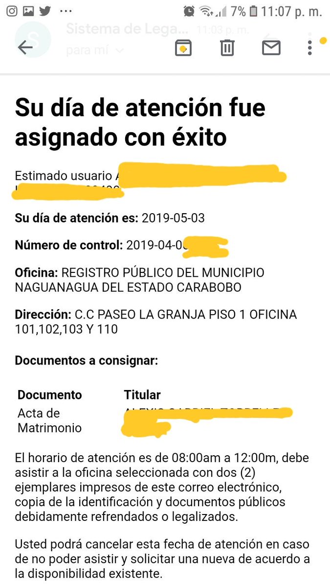 Torrellesss's tweet photo. Gente me acaba de llegar la cita al correo y se ve de esta manera #apostilla https://t.co/ePqZrihukh