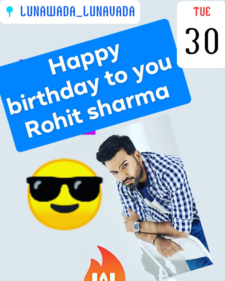  Happy birthday to you  Rohit sharma 