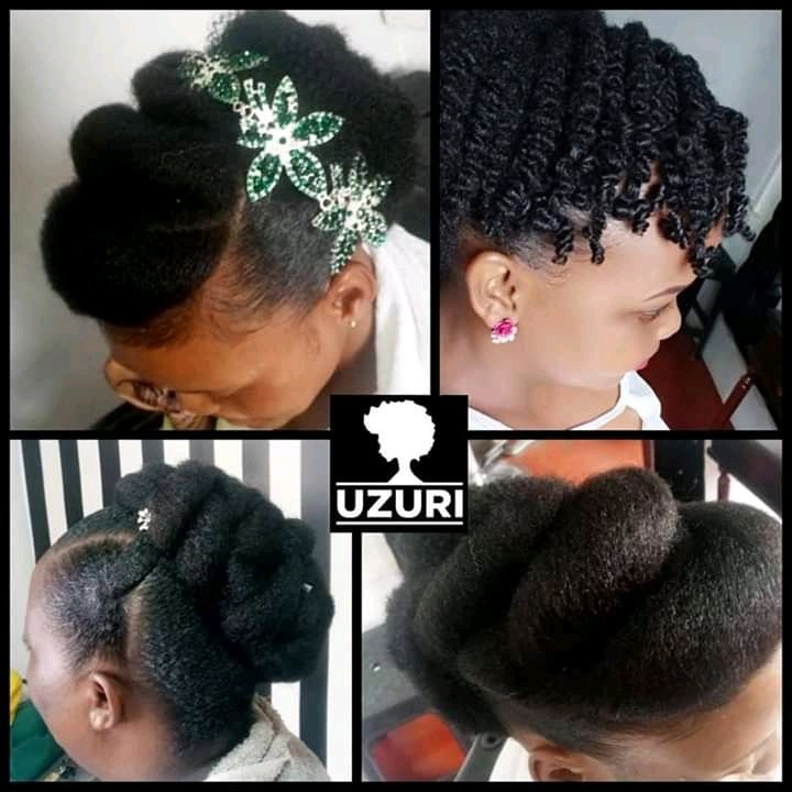 Love is in the Hair 💕
It is the Wedding Month and we are excited and honoured to have these beauties trust us with their special moments.👰
#Uzurinaturalhairsalon 
#naturalhair 
#Naturalhairbeauty