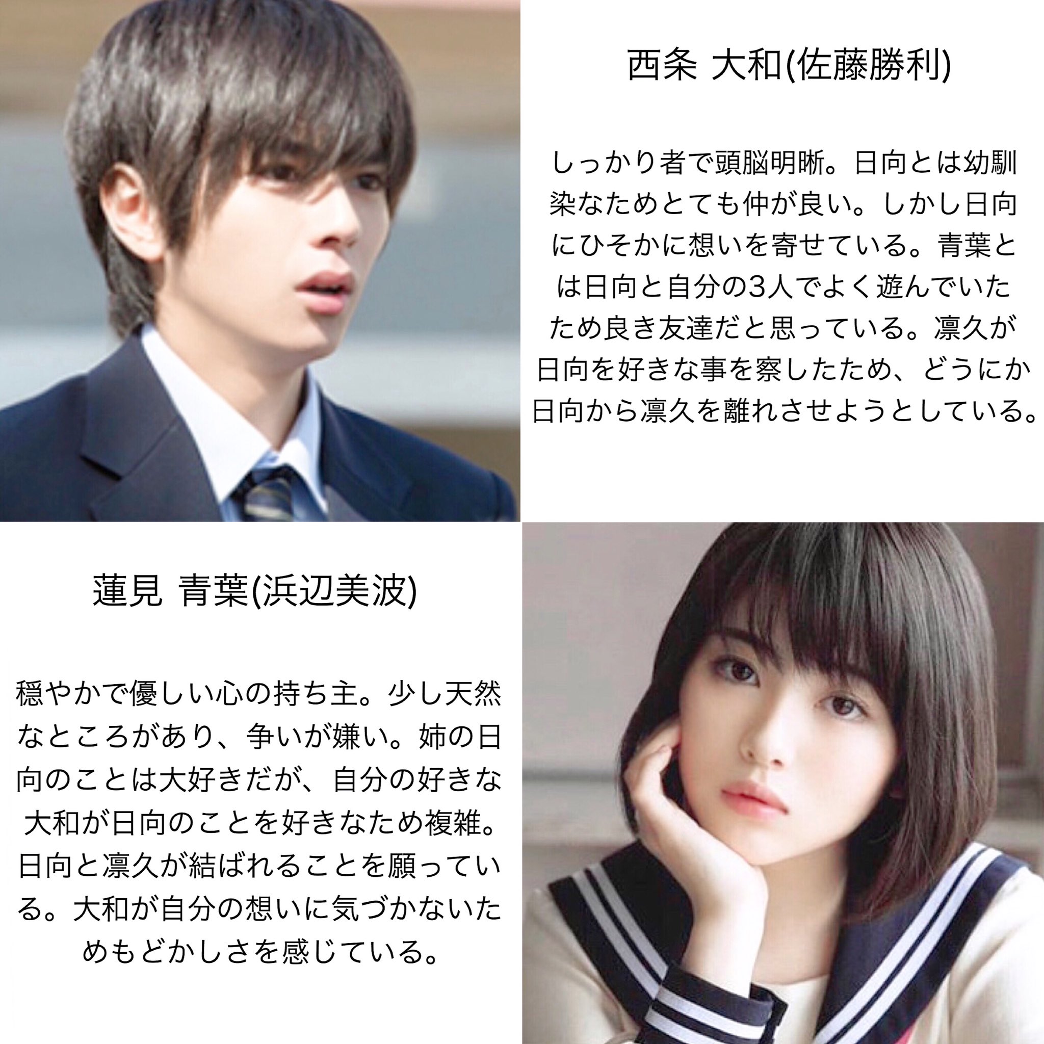 たなは 吉沢亮と橋本環奈の青春恋愛映画難しそうだし平成最後だから自分で作った 学校1のモテ男と誰からも愛される美少女の青春恋愛映画です キャストは私の好きな人達しかいないです キャスト 吉沢亮 橋本環奈 佐藤勝利 浜辺美波 横浜流星 今田