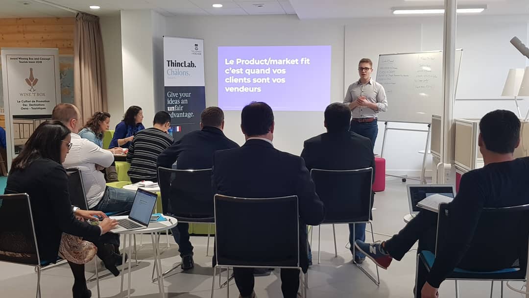 TLChalons's tweet photo. Retour de @MorganPelissier de @myCTO_io 👨🏼‍🏫
"Comment trouver son product-market fit?" Pour clôturer le premier mois du programme #ThincStart 🚀
#ThincLab #Innovation #StartUp #Entrepreneuriat #ThincLabChalons @UniofAdelaide https://t.co/FLNc3rmg0G