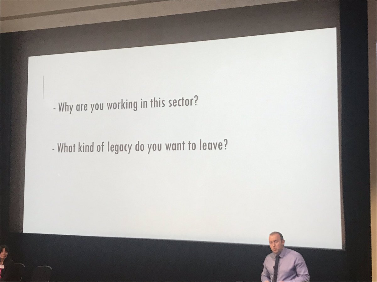 Kicking off #HEMarketing19 with two profound questions for marketeers - no shortage of inspiring answers.