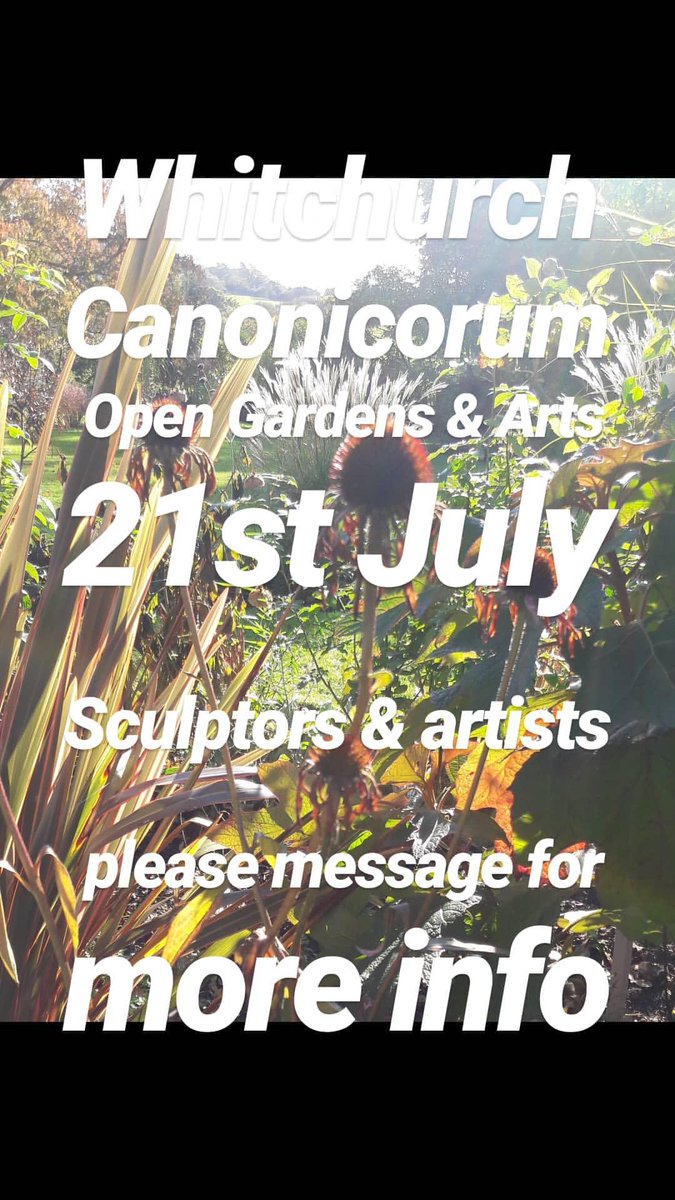 Popular open gardens to be combined with sculpture and art exhibition. 
Interested in exhibiting? Please DM for more info