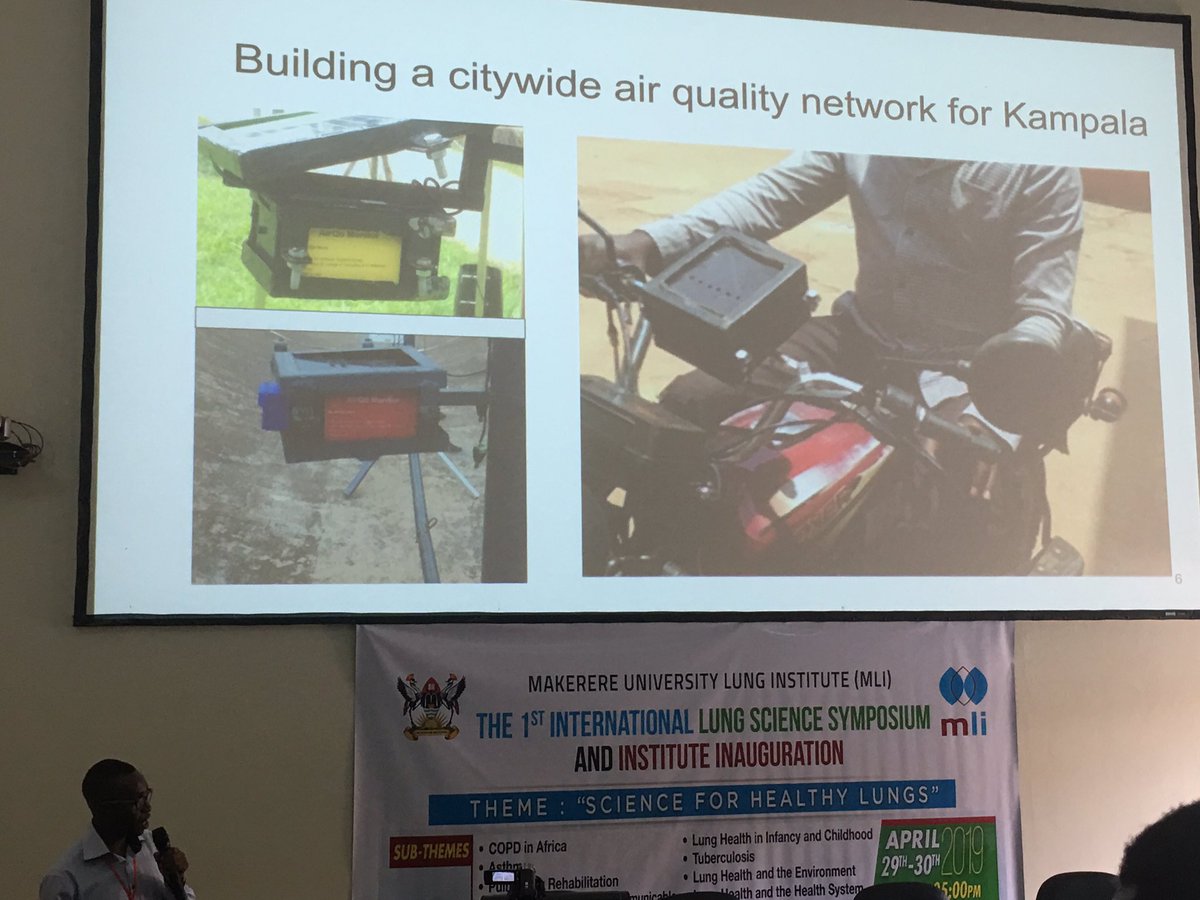 Makerere University Lung Institute (@lung_institute) on Twitter photo Engineer Bainomugisha, from @MakerereU #computerscience presents on design and deployment of low cost technology for #airquality monitors in #Kampala. Great work being done to monitor quality of Kampala air
<a href="/KCCAUG/">Kampala Capital City Authority (KCCA)</a> <a href="/GEOHealthHub/">GEOHealth Hub</a>
#LungScienceSymposium
#Scienceforhealthylungs Engineer Bainomugisha, from @MakerereU #computerscience presents on design and deployment of low cost technology for #airquality monitors in #Kampala. Great work being done to monitor quality of Kampala air
<a href="/KCCAUG/">Kampala Capital City Authority (KCCA)</a> <a href="/GEOHealthHub/">GEOHealth Hub</a>
#LungScienceSymposium
#Scienceforhealthylungs