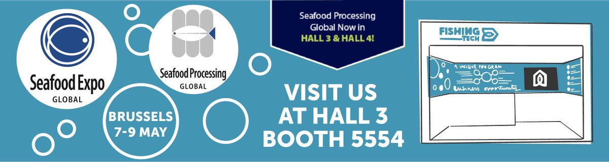 Brussels here we go! Visit us in Hall 3-5554 at the Seafood  Expo Global and we will show you how innovation can change the way things are done in the fishing industry with actual business cases.