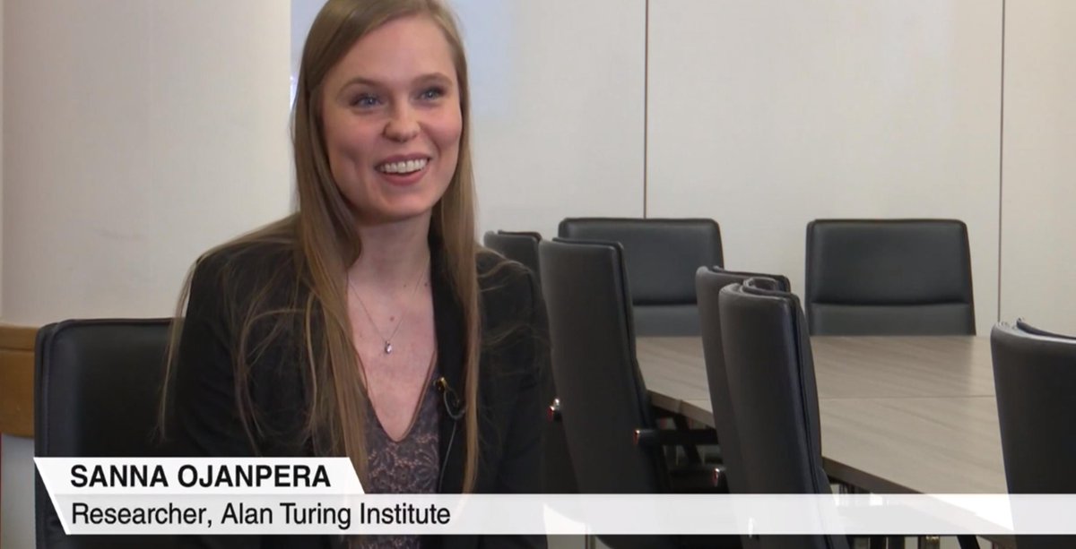 turinginst's tweet image. Watch @ChannelNewsAsia's piece about the role of women in the rise of #artificialintelligence ft Turing researcher @SannaOjanpera (1min:30) bit.ly/2GrRapU. Sanna co-authored the report 'Data science, artificial intelligence &amp;amp; the futures of work': bit.ly/2Ec7tro
