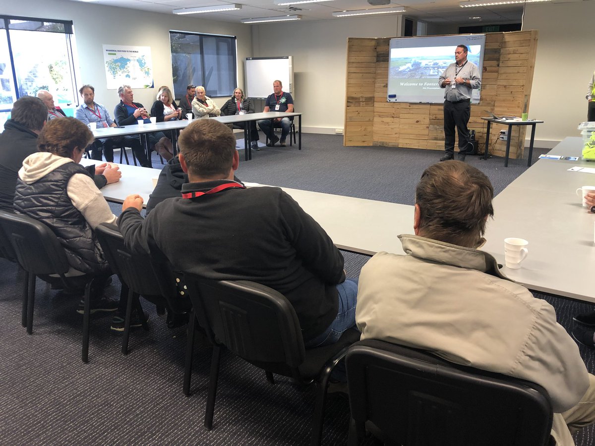 farmerjoNZ's tweet photo. A day dedicated to @Fonterra cheese ๐ง for Matamata Piako farmers in the beautiful Taranaki. Huge thanks to Whareroa, Eltham Bridge Street and Eltham Collingwood Street sites for giving us a quick and tasty insight into their craft. Cheers to #FarmSource Taranaki team for lunch๐ https://t.co/iJyDiXhgK6