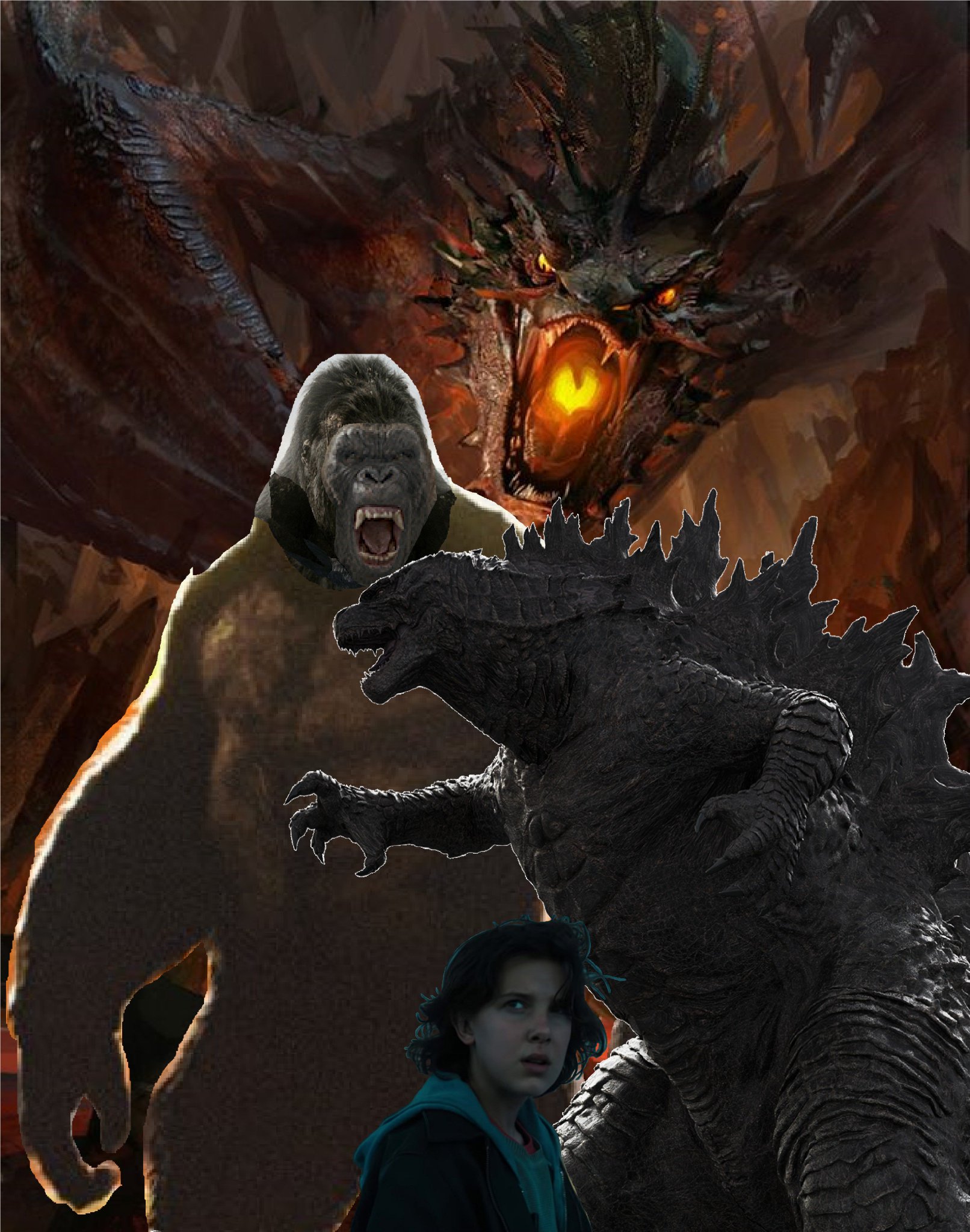 Leiv Bjerga On Twitter 2nd Godzilla Vs Kong ã‚´ã‚¸ãƒ©vs ã‚³ãƒ³ã‚° 2020 Posters And Textless