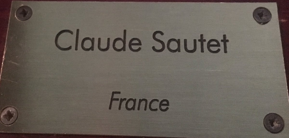  #LesCinéastesDuHangarRangée 6120 - CLAUDE SAUTET23 février 1924 - 22 juillet 2000(France)- Les Choses de la Vie (70)- Max et les Ferrailleurs (71)- César et Rosalie (72)- Vincent, François, Paul et les Autres (74)- Un Mauvais Fils (80)- Un Cœur en Hiver (92)