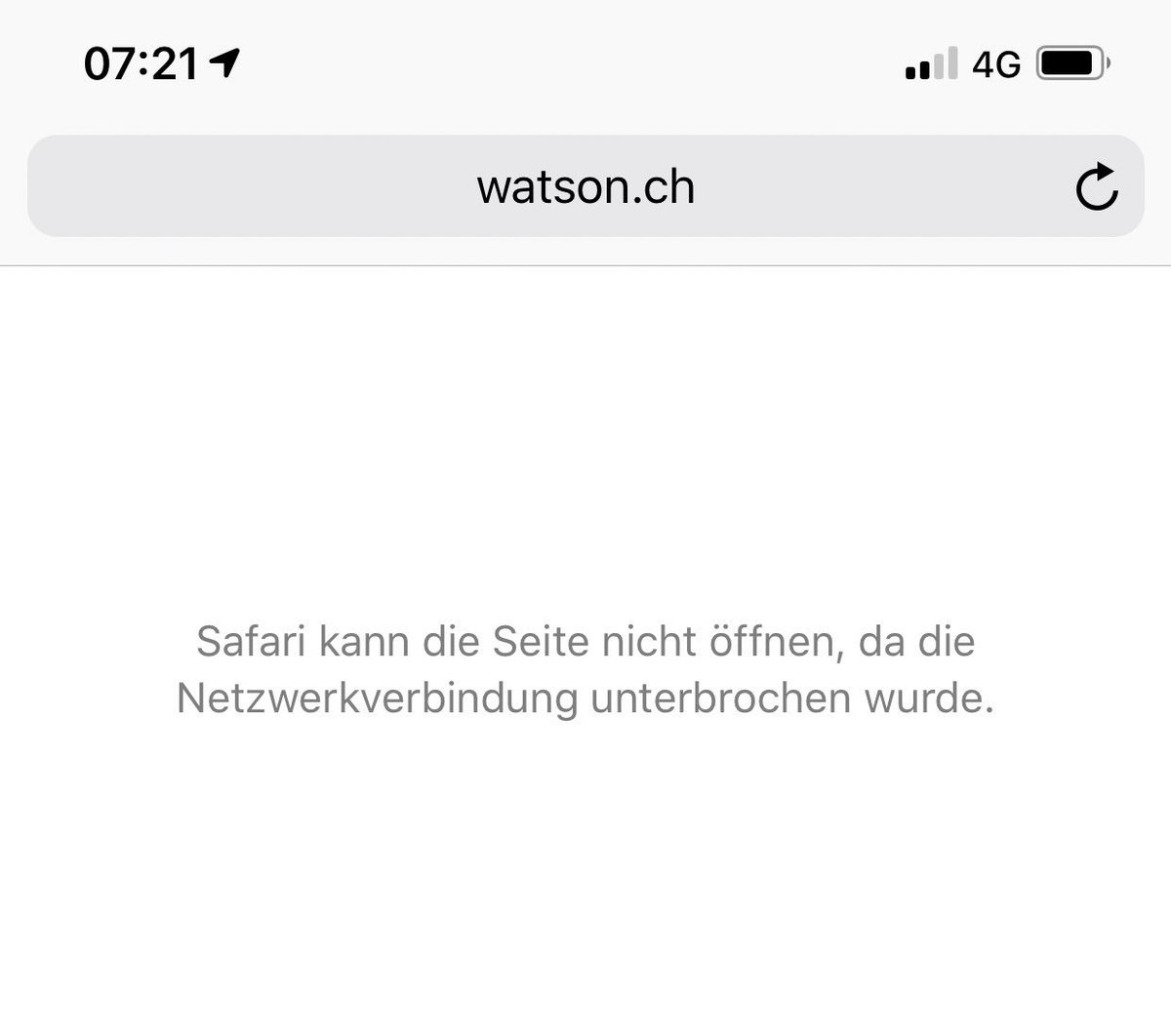 Safari kann die seite nicht öffnen