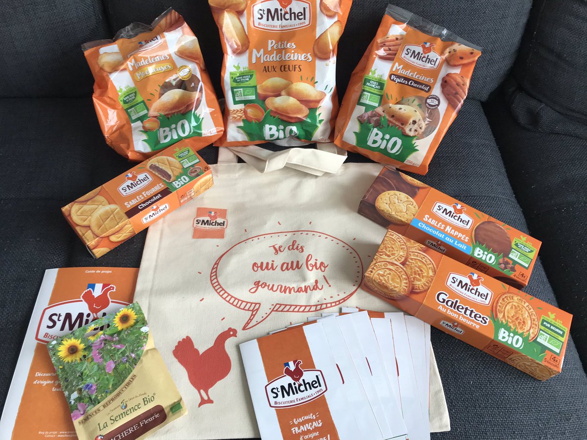 GueretLaetitia's tweet photo. Nous avons bien reçu notre test des fameux«gâteaux poules» à Lyna!Elle les adorent!
1er goûter elle a pas pu résister avec sa sœur et à jeté son dévolu sur les sablés chocolat bio
Un délice!Naturel sans huile de palme et un cacao très bon!
Merci @StMichel #StMichelBio #StMichel https://t.co/8G8epqlAAR