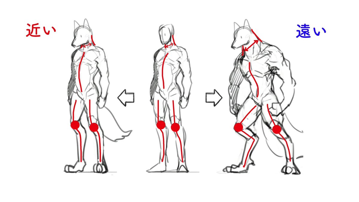 お絵かき講座パルミー 在 Twitter 上 人型モンスターにも 人間に近い 遠いのレベルがあります 首が太い 足が逆関節 前傾姿勢などの特徴があると より人間から離れた人型モンスターに この講座ではもっと詳しくカッコいいモンスターのデザイン 描き方が学べ