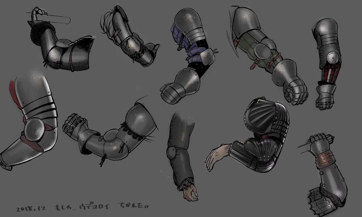 鎧田 神奈川に住んでるエルフ1巻 平成最後に自分史上一番バズったツイートを貼る 歴史沼と中世ヨーロッパファンタジー沼のために描いた甲冑のシステム