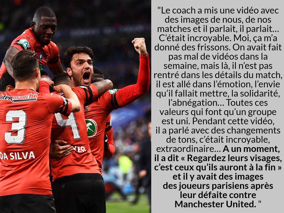 Jlechevestrier's tweet image. #SRFC Quand @clemgrenier évoque la causerie d'avant-finale de Julien Stéphan dans les colonnes de Ouest-France. "Il connaît le foot, ça, c'et une évidence." @ROUGEmemoire