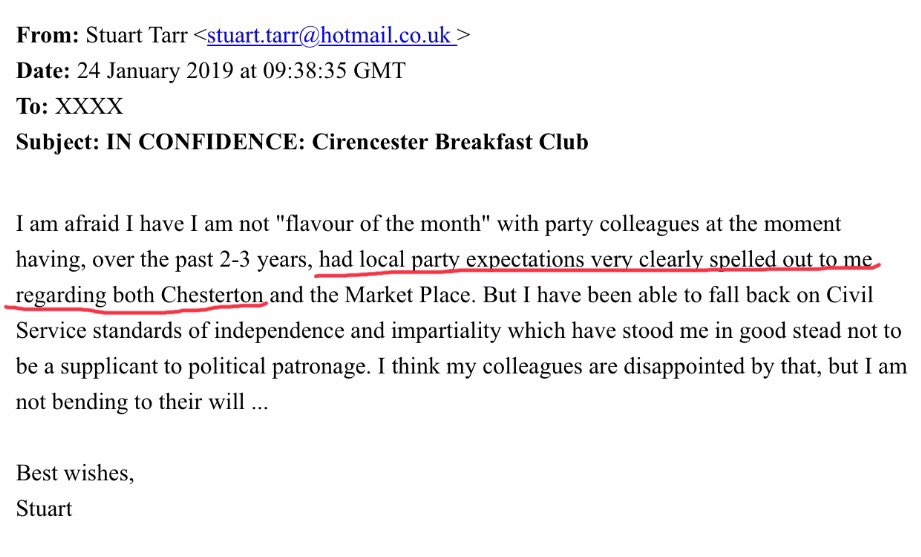 Crispin Mount (@crispinmount) on Twitter photo EXCLUSIVE: #Cirencester Tory Councillor goes rogue & admits Chesterton development was orchestrated by Conservative Party #BDLPlan <a href="/SaveCirencester/">Save Our Cirencester</a> <a href="/BBCGlos/">BBC Gloucestershire</a> <a href="/HayleyMortimer/">Hayley Mortimer</a> <a href="/WiltsAndGlosStd/">Wilts & Glos Standard</a> EXCLUSIVE: #Cirencester Tory Councillor goes rogue & admits Chesterton development was orchestrated by Conservative Party #BDLPlan <a href="/SaveCirencester/">Save Our Cirencester</a> <a href="/BBCGlos/">BBC Gloucestershire</a> <a href="/HayleyMortimer/">Hayley Mortimer</a> <a href="/WiltsAndGlosStd/">Wilts & Glos Standard</a>