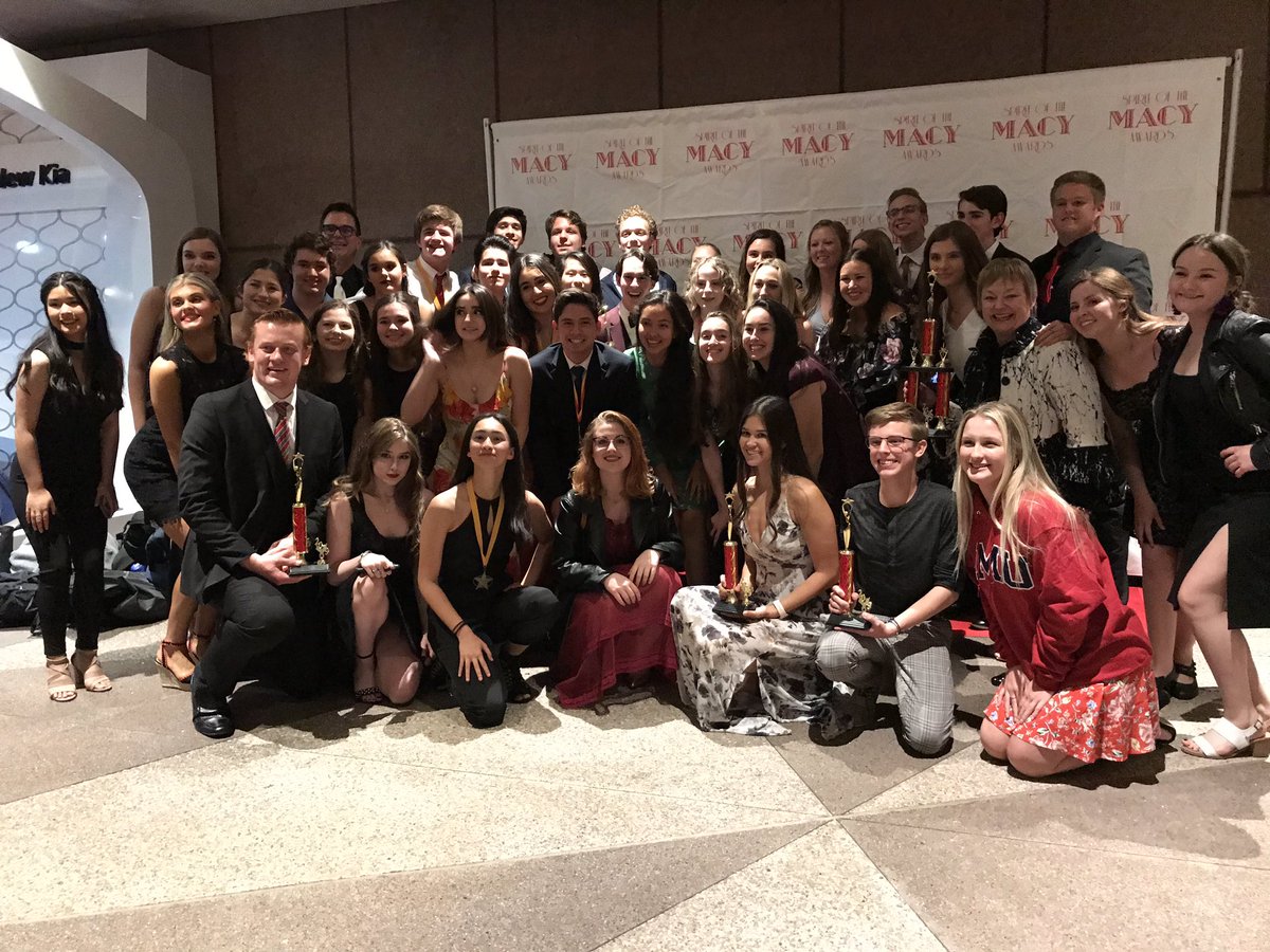 AmyLuskeyBarth's tweet photo. Thanks to @MACYAwards for all you do to support Educational Theatre. You deserve a Highest Achievement award! As Lee would have said “Beyond the beyond!” #TalonTheatre #Phantom @SMCHSEagles We are grateful! https://t.co/nH6jEPSonW