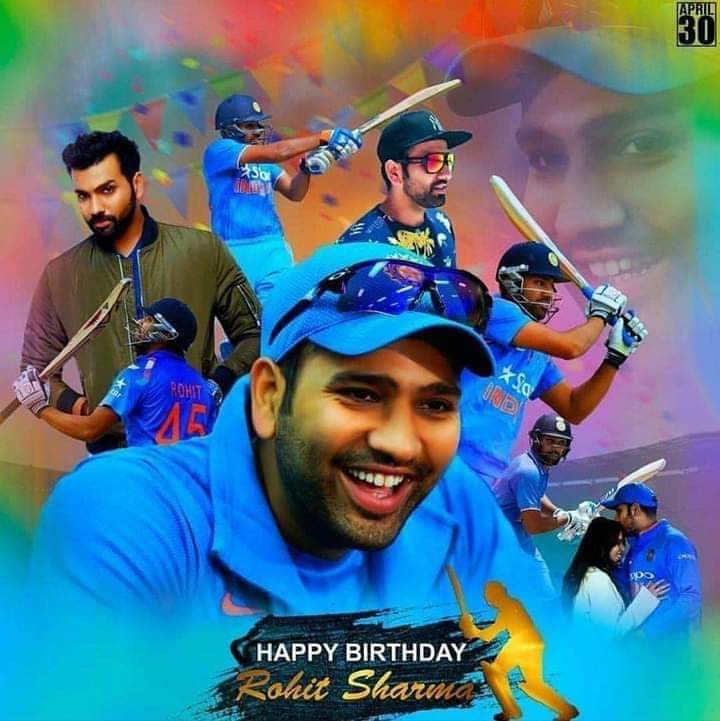 Happy birthday rohit sharma 