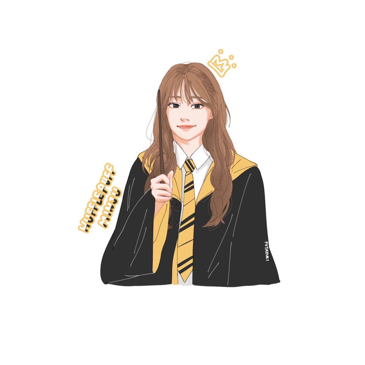 Takes Astronomy and Creature Care classes. Likes to imitate the behaviour of creatures, but that practise is often despised by her friends. Known to be the nicest Hufflepuff among all. #KimMinju  #김민주  #キムミンジュ