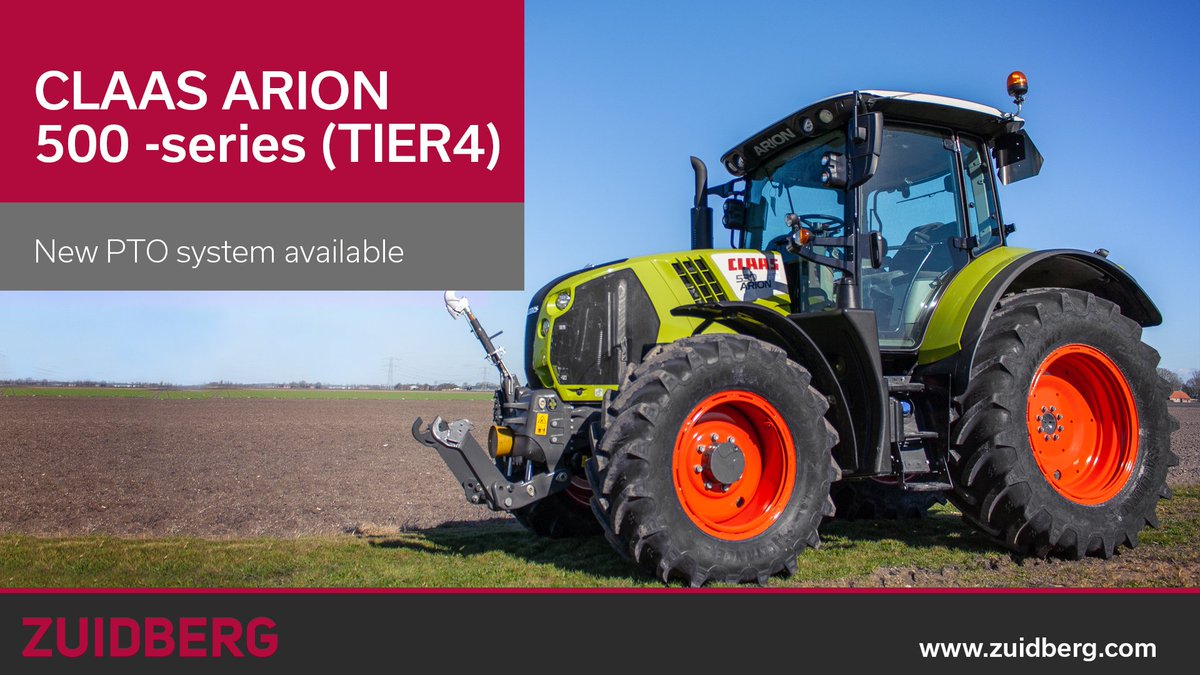 We recently introduced our PTO options for the Claas Arion 500 -series (TIER 4 Final). Check out our website for more information!🚜 zuidberg.com/en-uk/product-…