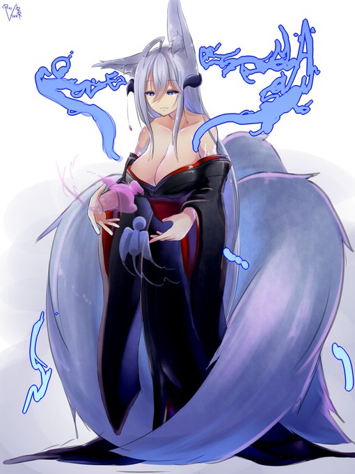 白狐のtwitterイラスト検索結果 古い順