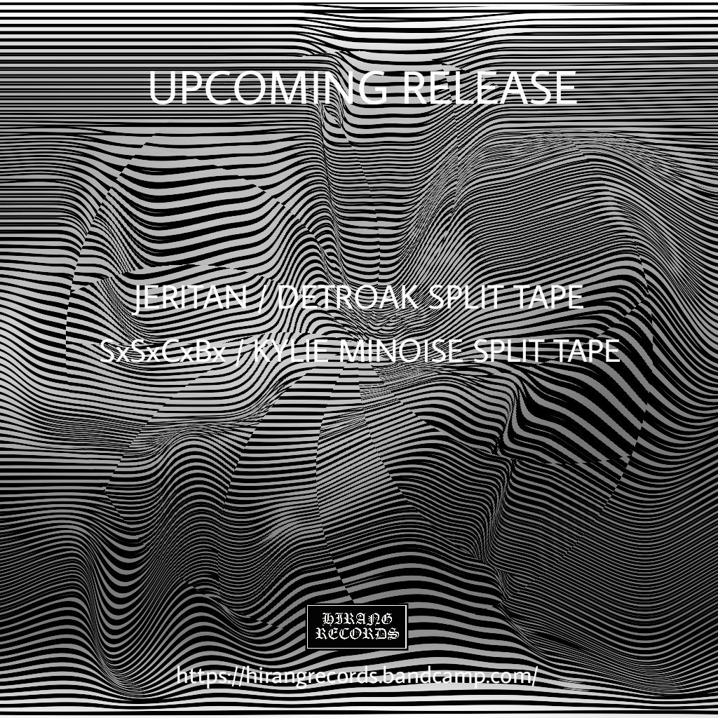 UPCOMING RELEASE

- Jeritan / Detroak split Tape
- SxSxCxBx / Kylie Minoise split tape

More update soon

#hirangrecords #jeritan #detroak #sxsxcxbx #kylieminoise #harshnoise #experimental