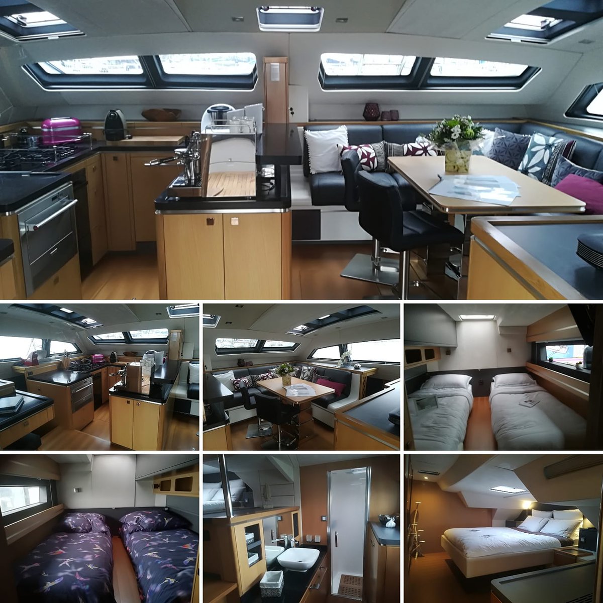 HanseyachtsAG's tweet image. A thrilling time at the Multihull Show in La Grande just passed. Despite heavy weather our #catamarans attracted full attention. Gilles Wagner and Dr. Jens Gerhardt personally welcomed our guests!
#France #Multihullshow #lagrandemotte #Privilège #customized