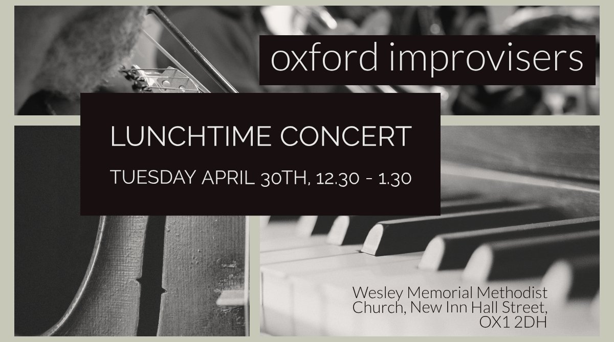 OX_Improvisers's tweet photo. Today don't forget to take your lunch break and listen to #OxfordImprovisers! https://t.co/MT5GrsLzQu