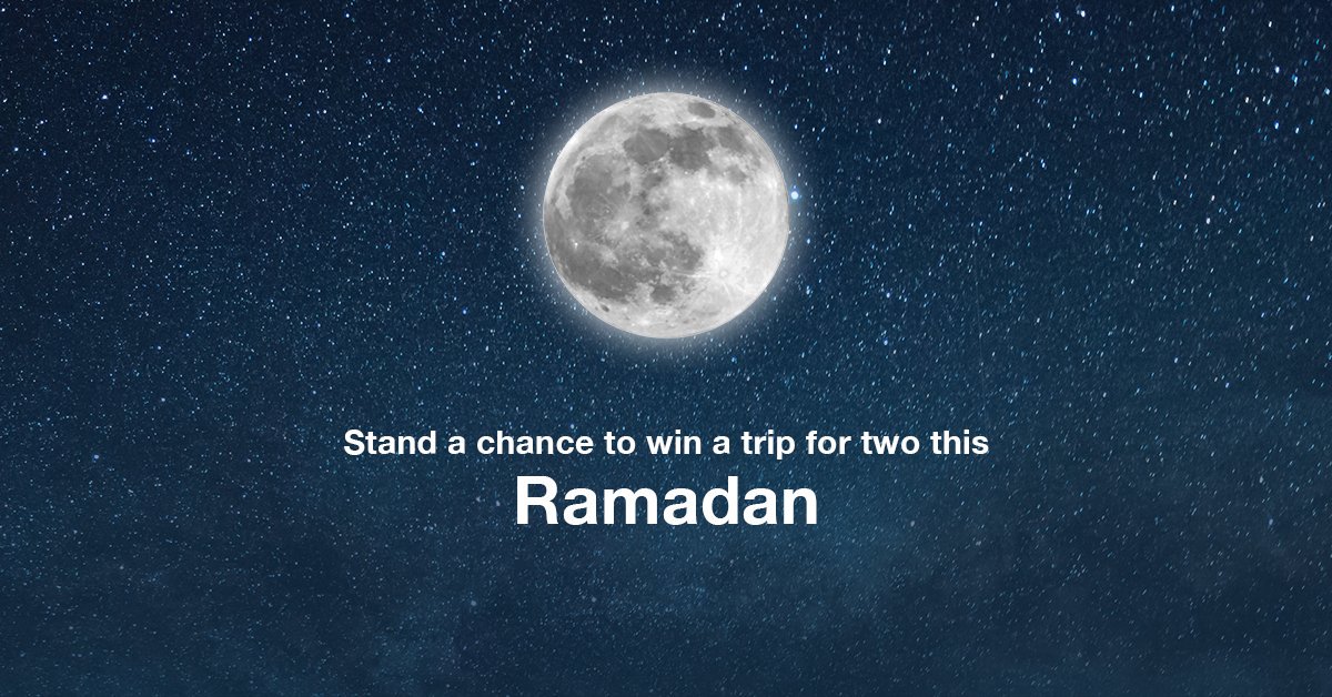 Sign up to the Travelstart newsletter for a chance to win a trip for two! ✈️🌍🌙

Don't miss out: bit.ly/2V4f7Ou #Ramadan #Ramadan2019 #RamadanKareem