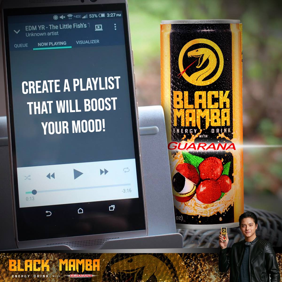 energy_mamba's tweet photo. Set the mood para tuloy-tuloy lang!

#BlackMambaPH #Guarana #BuhayNaBuhayKa https://t.co/EB3oRdbBkp