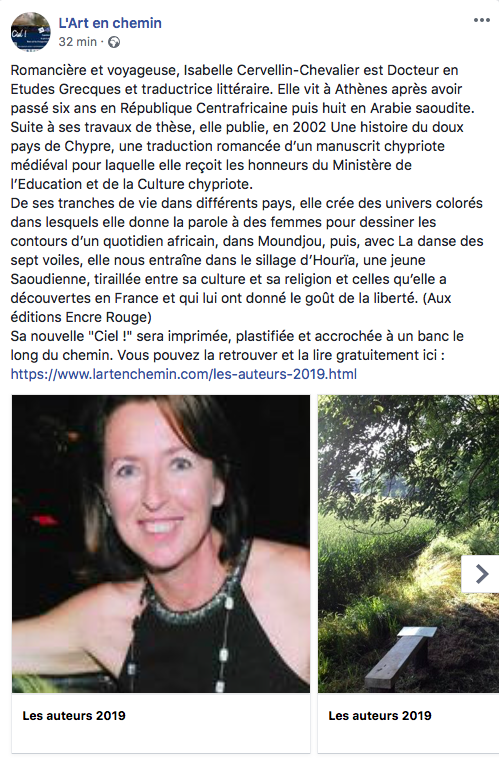 isabelleCervel1's tweet image. Si vous vous promenez le long de l&apos;Oise, vous pourrez lire ma nouvelle &quot;Ciel&quot;...
lartenchemin.com/les-auteurs-20…
@isabelleCervel1 @BronAlain @lArtenChemin #litterature #culture #nouvelles #art #ecriture