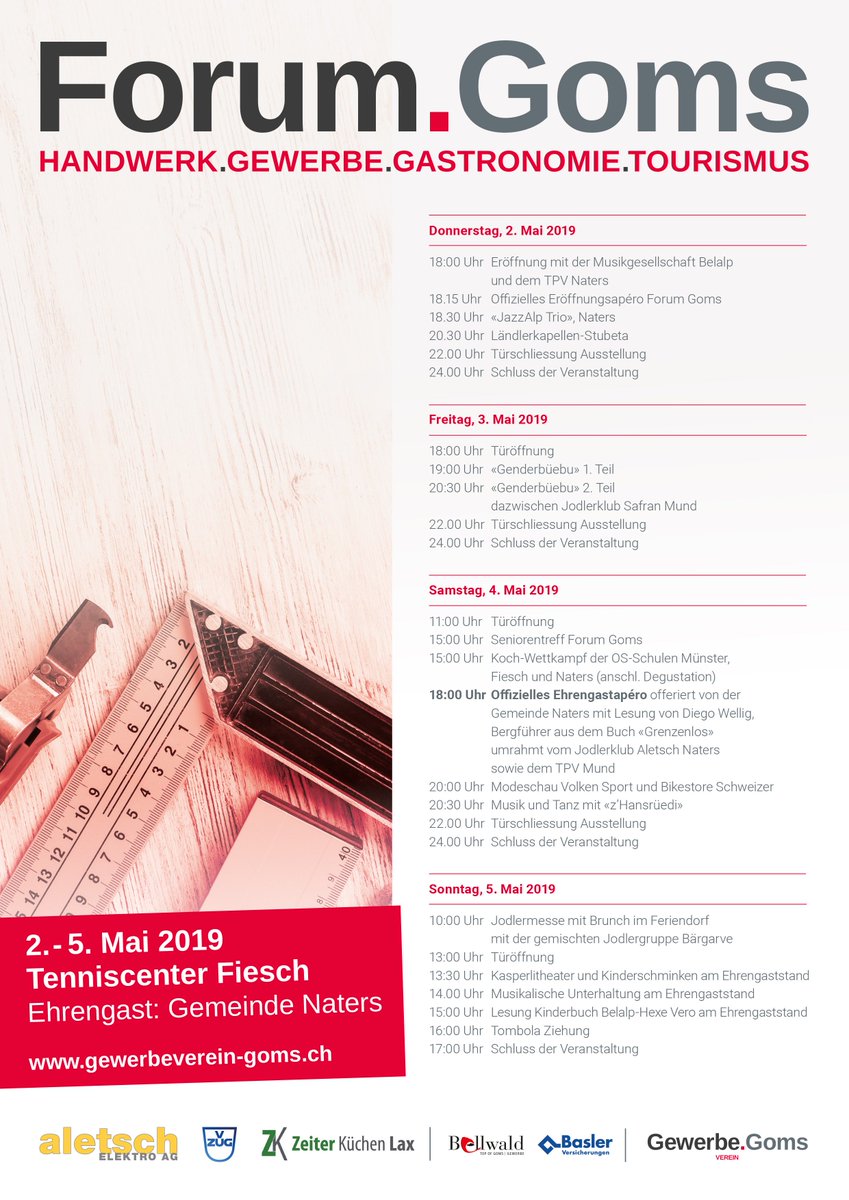 AletschArena_ch's tweet photo. Forum Goms 2. – 5. Mai 2019 im Tenniscenter Fiesch. Am gemeinsamen Stand der Aletsch Arena und @mgbahn seht ihr zum ersten Mal die neue 10er-Gondel, welche ab 7. Dezember 2019 beim neuen ÖV Hub in Fiesch eingesetzt wird.
Wir freuen uns auf euch!
#aletscharena #mgbahn #övhub https://t.co/hEGc3yzZF1