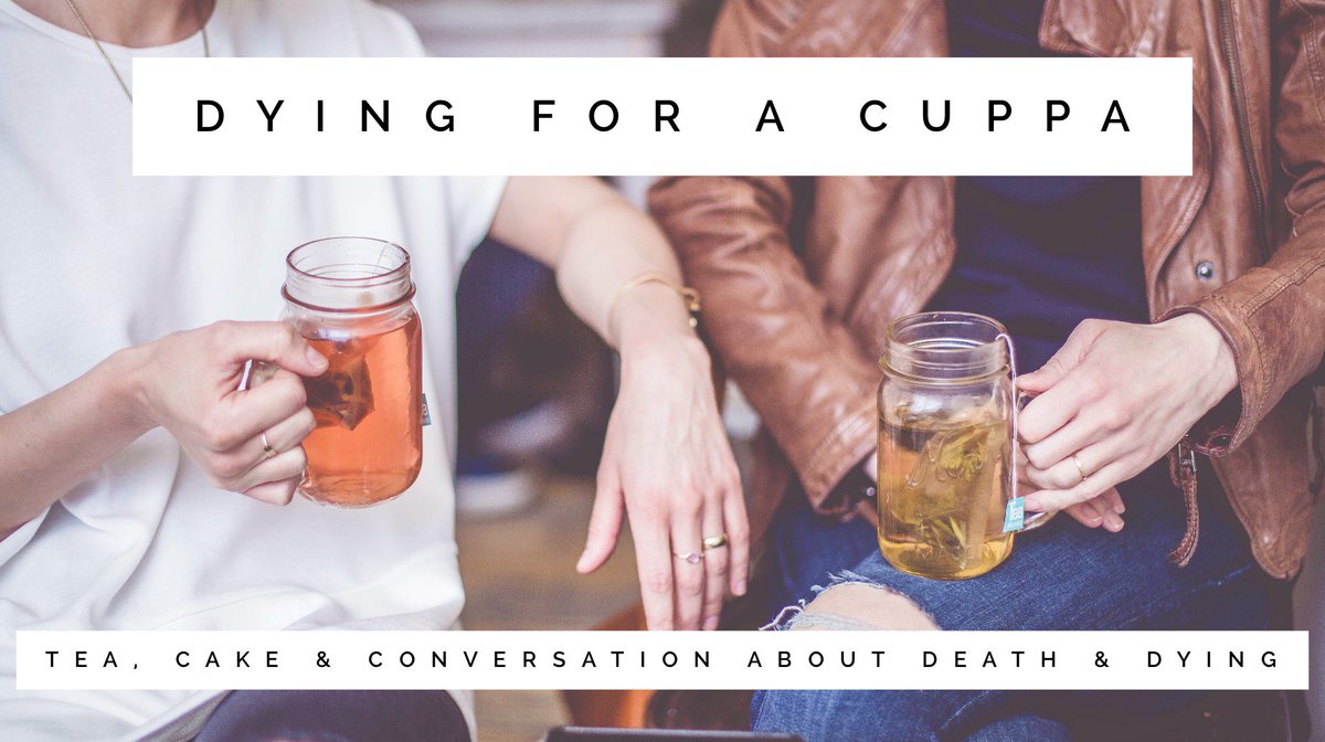 hannah__morrish's tweet photo. Our event 'Dying for a Cuppa" is now on @DyingMatters events page. See you in Hove on 18th May at 2pm. It's free and for everyone ☕️ https://t.co/C3G6c28xWA #DyingMatters #livewelldiewell #doingdeathdifferently https://t.co/PKDAMoXEUW