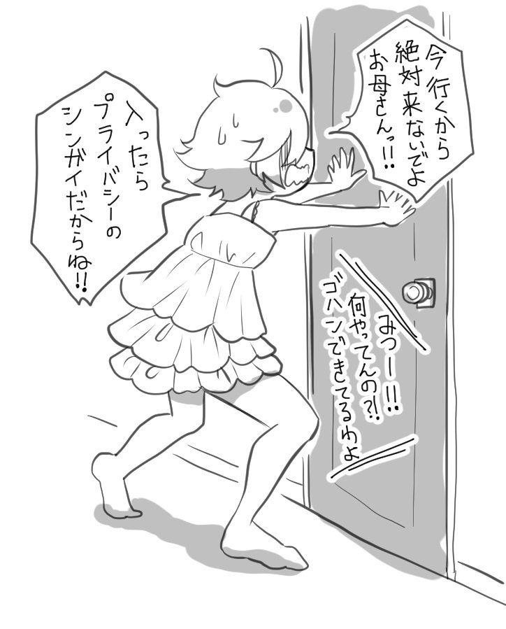 親に内緒で女装を始めた男子中学生
 #平成最後に自分史上一番バズった絵を貼る 