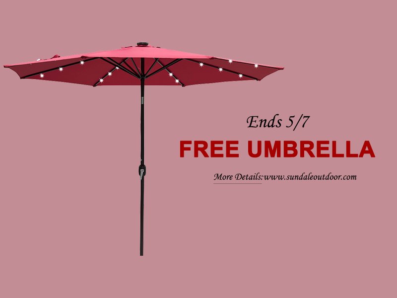 Sundale_Outdoor's tweet photo. Hello, today #sundaleoutdoor is going to do a 10 Ft Solar Powered 24 LED Lighted Patio Umbrella #giveaway to 1 winner‼️

✅Follow @Sundale_Outdoor 
🔁Retweet 
❤️Like 
🤝Tag 3 friends 

You’ll have until May 7 to enter the giveaway,
Good luck‼️
#contest #win #freebies #umbrella https://t.co/lqo1Q5UUbE