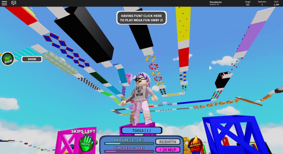 Bloxtunroblox Codes Mega Fun Obby 2 May 2019