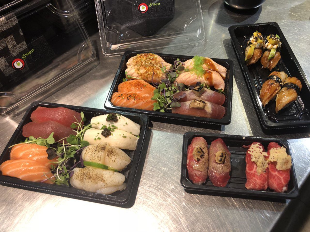 green_sushi's tweet photo. ¡¡Mañana es día festivo en la ciudad!! 🥳🥳
¡Pégate un festín esta noche con una exquisita cena de Green Sushi!🍣🍱🥢🥡

Haz tu pedido a domicilio 👉 968 967 364 https://t.co/LrVe0z1dFX