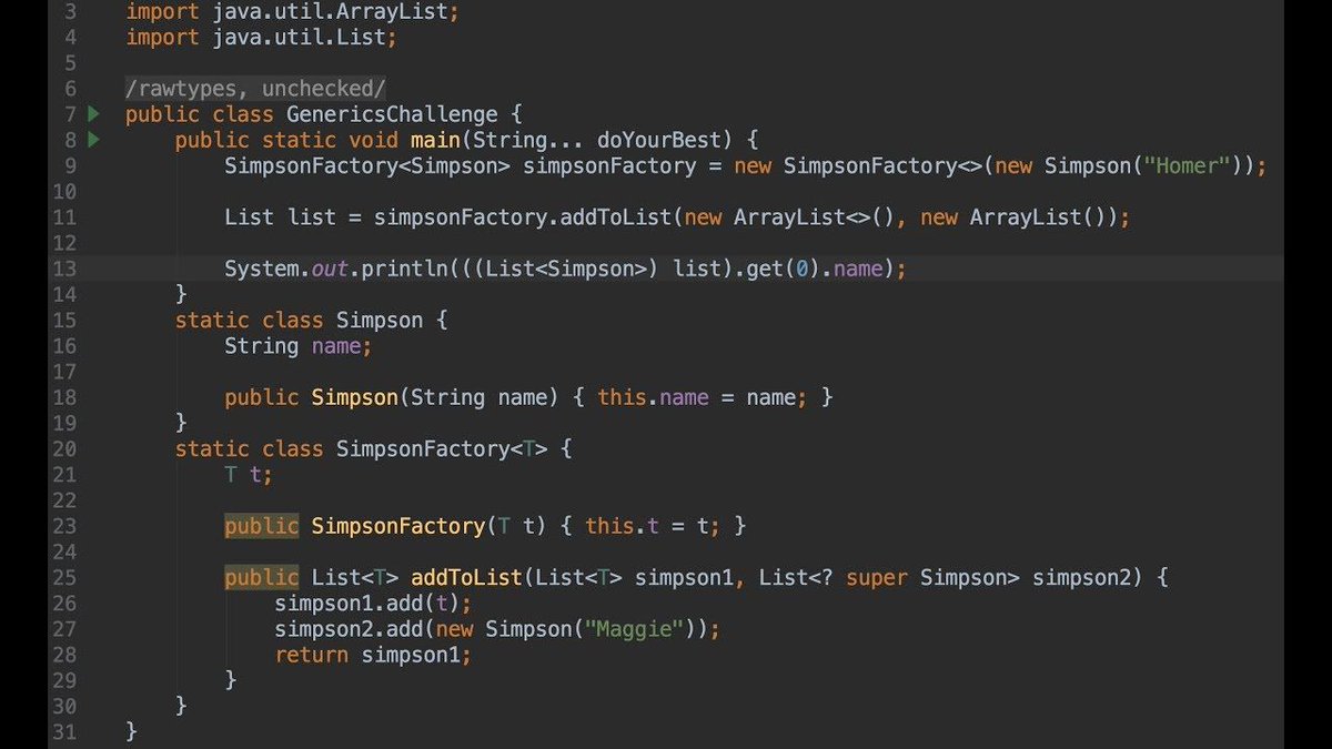 RafaDelNero's tweet image. The new #JavaChallengeVideo is launched! Go deep into #Generics with this challenge!
#JavaChallengesVideos
Take your @Java skills to the next level:
youtube.com/watch?v=N3lKqC…