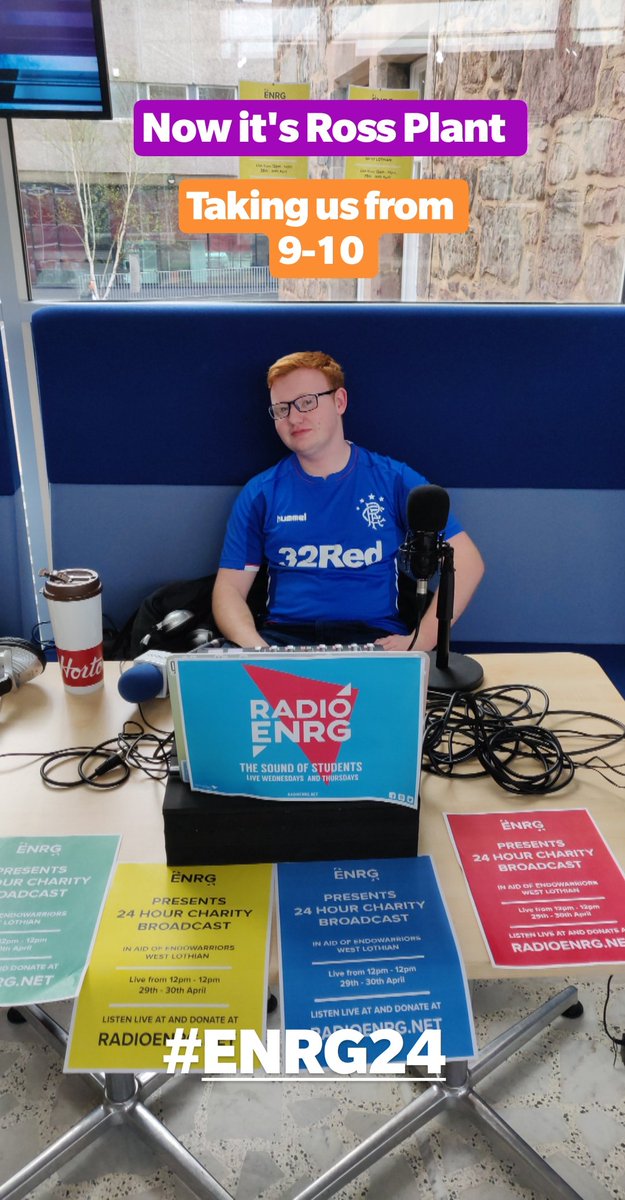 RadioENRG's tweet photo. Ross Plant for the next hour. Keeping the tunes coming and the chat going. 

21 hours done!! So close...but can we get anymore donations??

#ENRG24 https://t.co/DM2Yrr9TxF