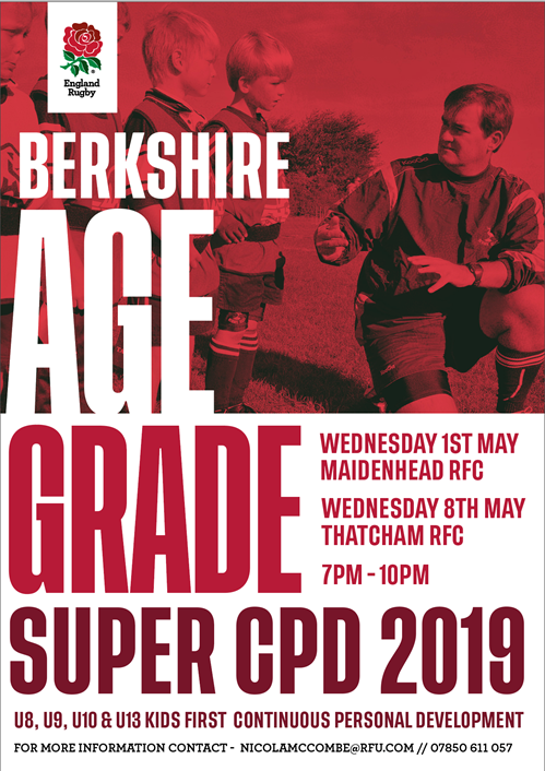 McComN's tweet photo. UPDATE!!!!

Berkshire Age Grade Super CPD @maidsrfc @BerksRFU @BerksRFUDev 

U8 - 10 spaces available
U9 - FULLY BOOKED
U10 - FULLY BOOKED
U13 - 5 spaces available

Join us tomorrow evening, 7pm to get ready for next season! @QKidsFirst  @AgeGradeRugby https://t.co/5G7ehw6j4l