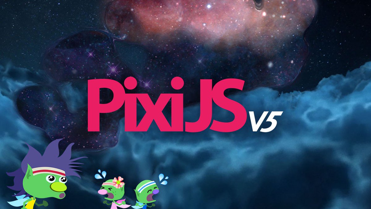 Doormat23's tweet image. I have some big and happy news friends! #pixijs v5 has landed! Tell your friends and read all about the fun juicy upgrades here:

medium.com/goodboy-digita…

Massive thanks to the team, a lot of hard work went into this release! #webgl #opensource #js