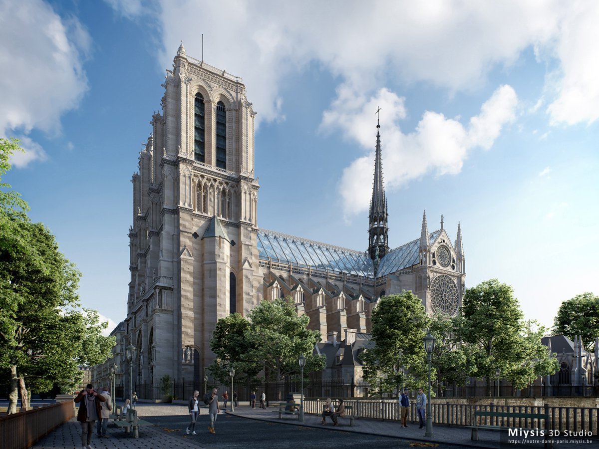 Miysis_3d's tweet photo. #Miysis wanted to pay tribute to #NotreDame de #Paris with a series of #3dRenderings. No intention of submitting this project, we only wanted to share our vision with you : https://t.co/qrGjPBRjNq

Long live Notre Dame 

@Anne_Hidalgo @bernstephane @EmmanuelMacron @le_Parisien https://t.co/j4WPsKGFSy
