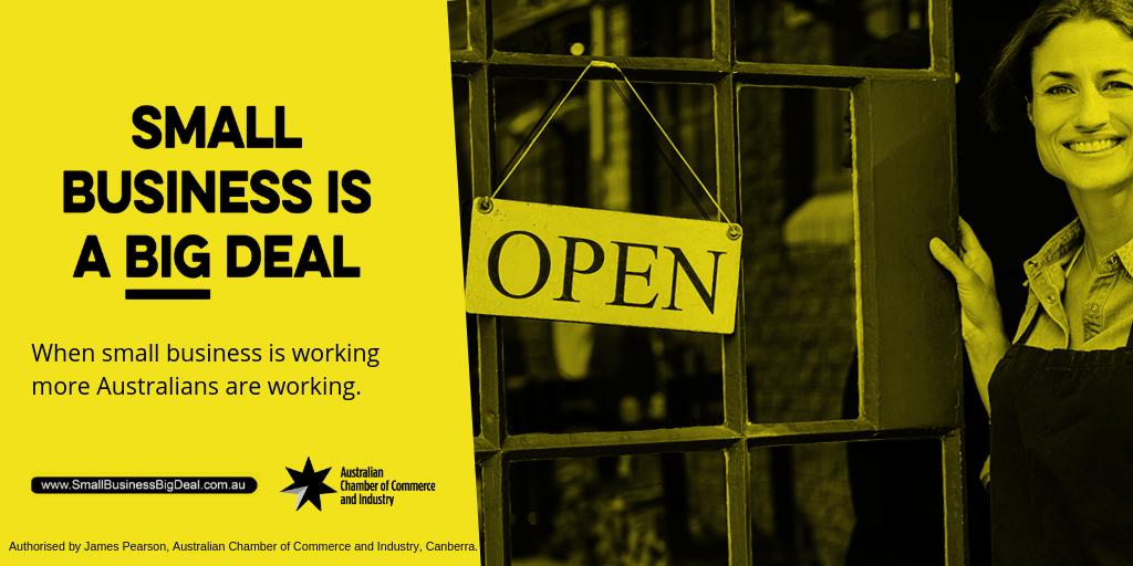 ACCINews's tweet image. SMALL BUSINESS EMPLOYS 5 MILLION AUSTRALIAN WORKERS.
Help us remind politicians why Small Business is a big deal this election here: smallbusinessbigdeal.com.au 
#SmallBusinessBigDeal #auspol