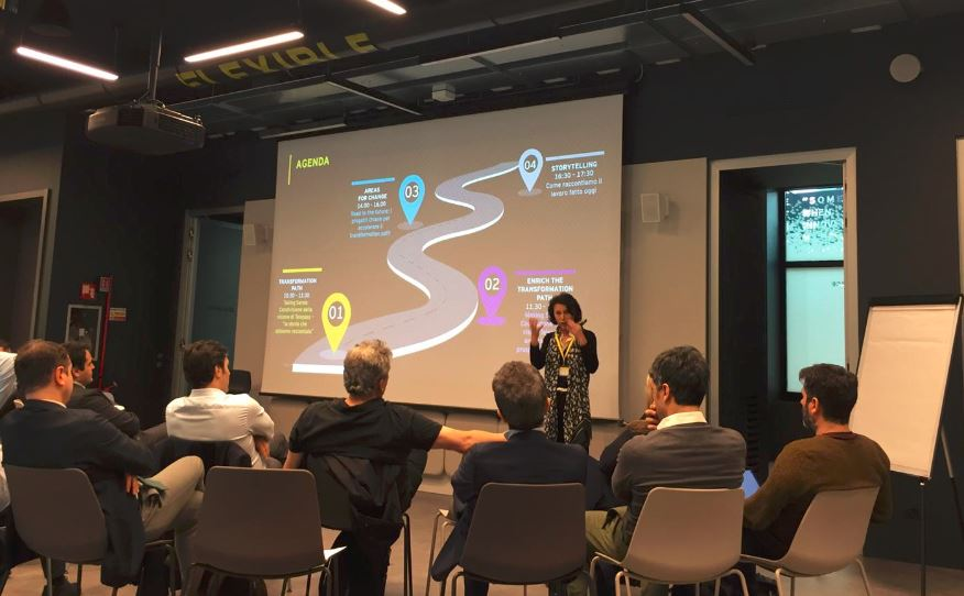 EY_Italy's tweet photo. Il 16 aprile è iniziato il percorso Design Innovative Organization con #Telepass: 4 sessioni di co-design presso l’#EYwavespace per accelerare il cambiamento in atto #betterworkingworld #leadership #skillsofthefuture #digitalinnovation https://t.co/DlJ58oxCW2