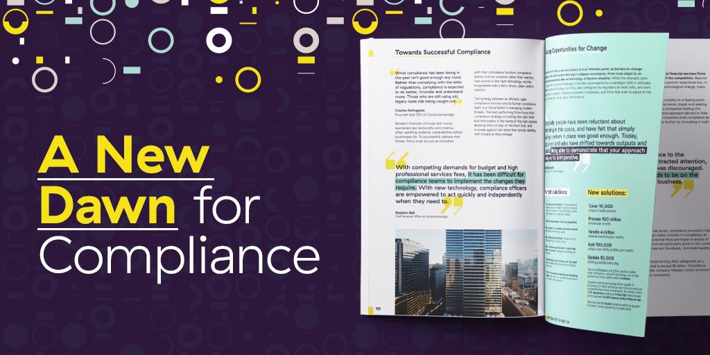 ConorPMHickey's tweet photo. There’s a reason why the RegTech sector is forecast to be $12.3 billion by 2023, a seismic shift is underway in compliance. Find out how to thrive in this new era of compliance by downloading our report here :mag_right: https://t.co/0plkKeLiZG https://t.co/kJMcIB4tdO