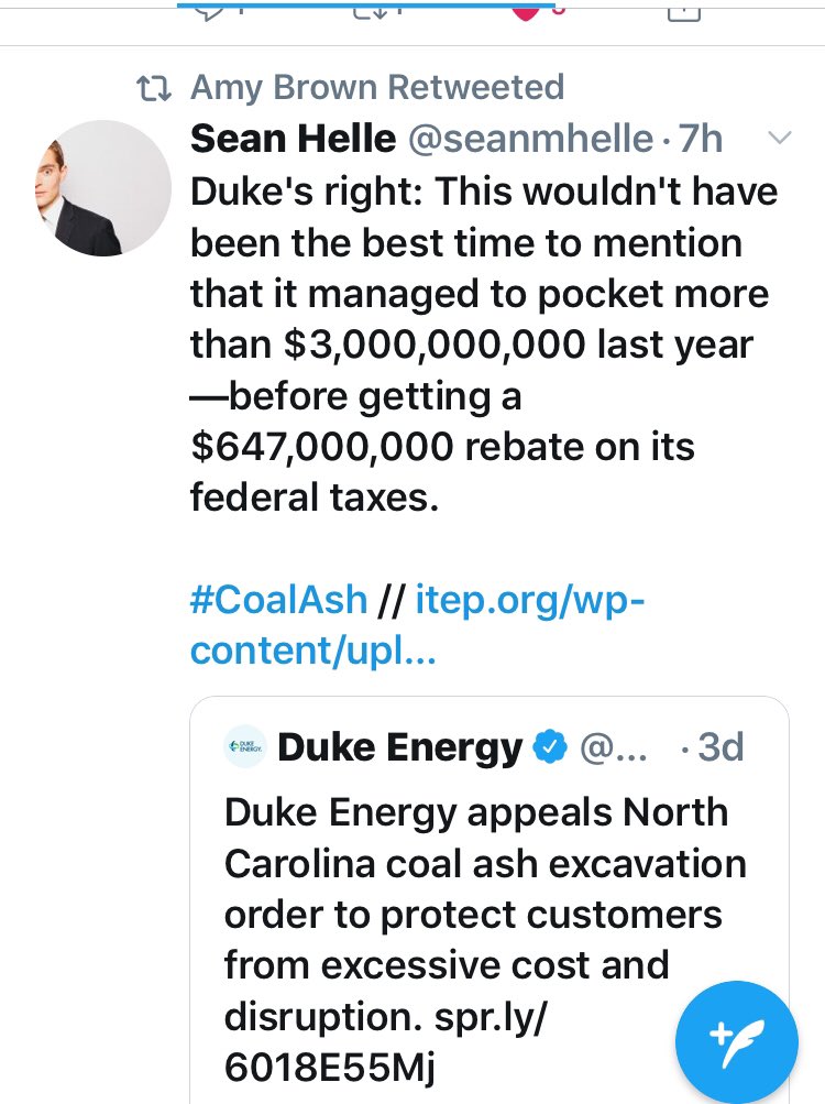 nutgraham's tweet photo. @error0x8007 @amyrbrown12_amy @DukeEnergy #greed #waterScared #dirty #coalash #coalashneighbor #ethics #shareholders #BelieveThat #leakingcoalashpits #leakingpits #bottledwater #cleanwater #CONTAMINATION #cancer #dna #CancerResearch #Cancers @DukeCancer @AmericanCancer @NCDEQ @ACTAgainstCoal @BeyondCoal @CleanWaterforNC https://t.co/VuDrugVbBG