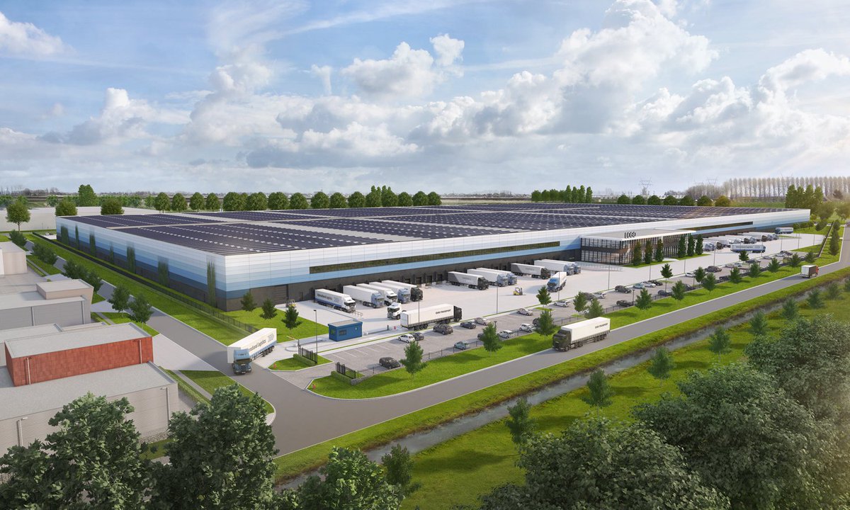 Wat een geweldige impressie van het toekomstige het XXL-distributiecentrum. Extra bijzonder: de mogelijkheid tot een zonnepark á 13 hectare op het dak! #7Poort