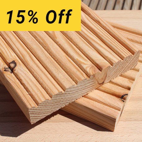 Our English Larch #decking is both beautiful in appearance and incredibly resilient. With 15% off, we've made creating your dream decking area even more achievable! #Save #Garden

Shop today: ow.ly/eAYd30oAtYf