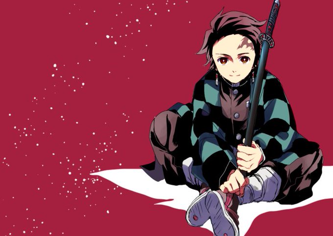 あぷりさんがTwitterに投稿した竈門炭治郎(鬼滅の刃)のイラスト。